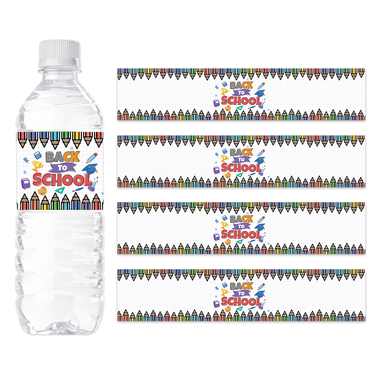 Welcome Back To School Water Bottle Labels Decorations First - Temu