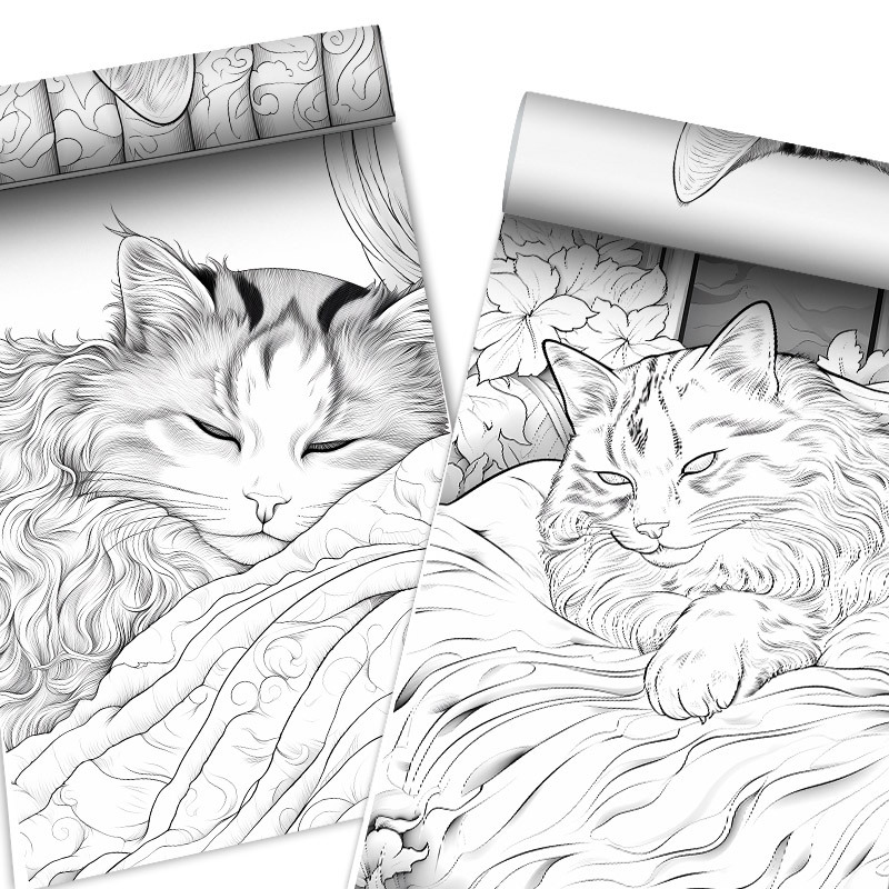 Adult Coloring Book: Stress Relieving Cats, Celebration Edition