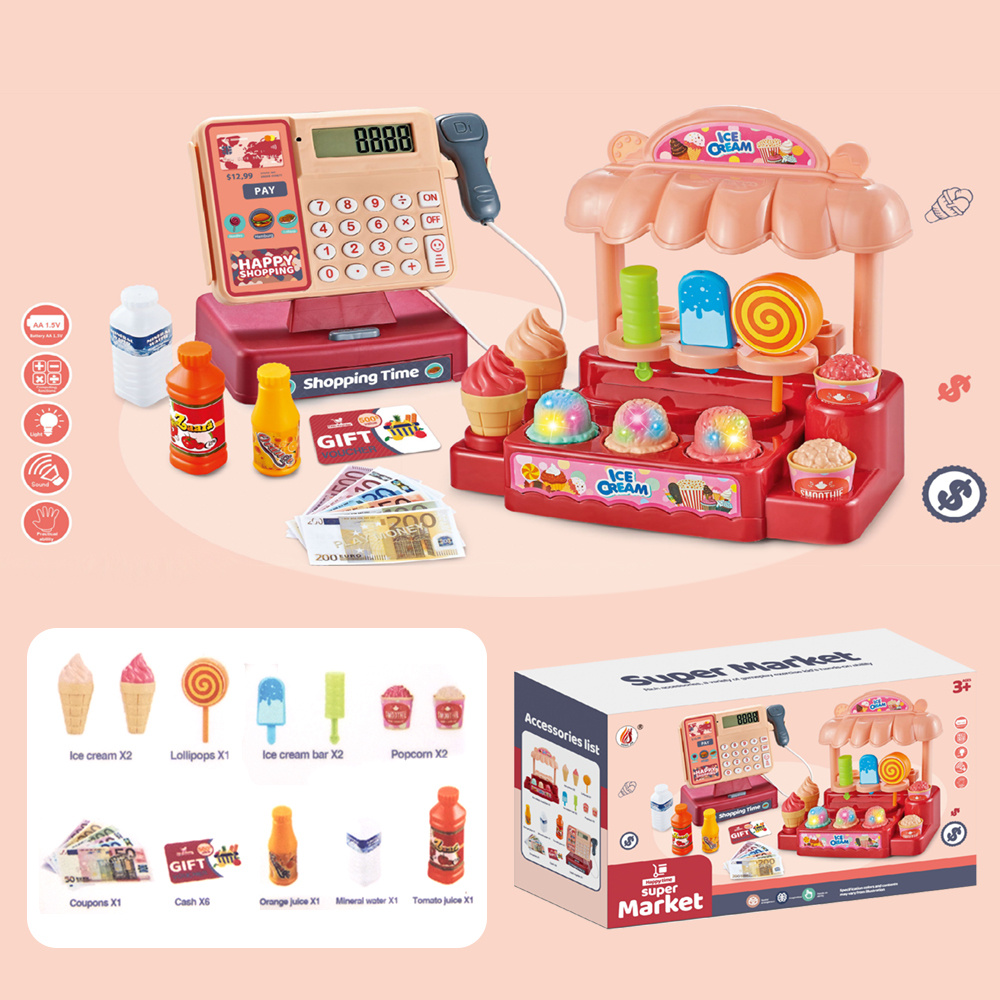 New Children's Play House Toy Simulation Ice Cream Machine - Temu