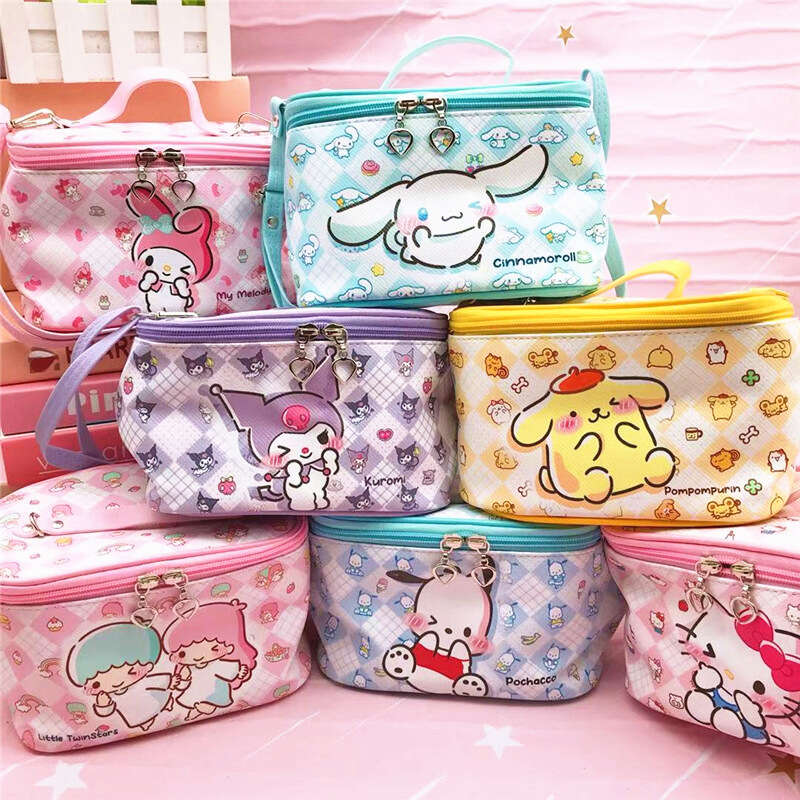 New Sanrio Handbag Kawaii Hello Kitty Cartoon Y2k Cute Leather All-Match  Anime Portable Large-Capacity Travel Messenger Bag Gift - AliExpress