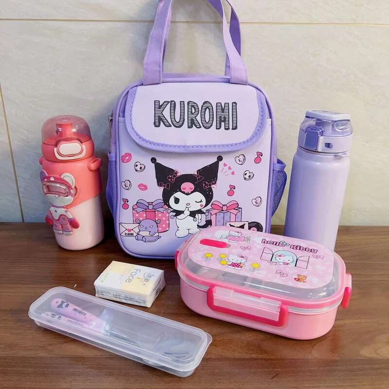 Hello Kitty Lunchbox Sanrio Students Portable Zipper Camping Picnic Bags  Waterproof HK87-2