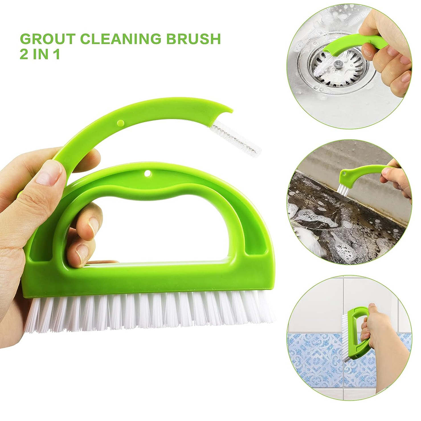 1 2 3pcs Tile Grout Brush Cleaner Scrub Brush Deep Tile - Temu