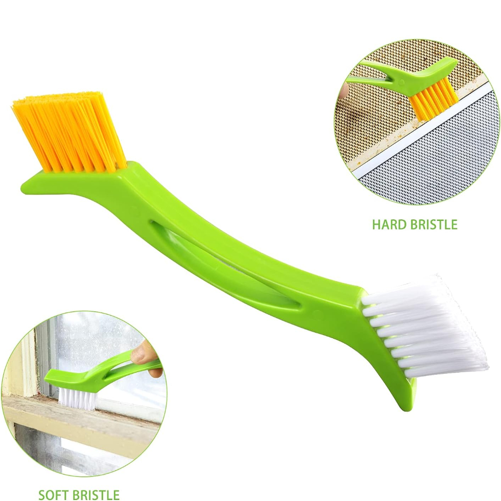 8pcs Door Track Grout Tile Joint Groove Cleaning Brush Set Shower Handheld