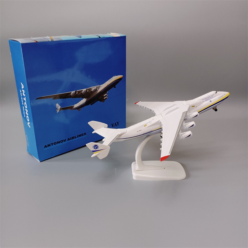 1:400 20 センチメートル合金 An-225 航空機模型玩具 8 インチウクライナ塗装 Mriya  トランスポーターディスプレイ模型飛行機コレクション