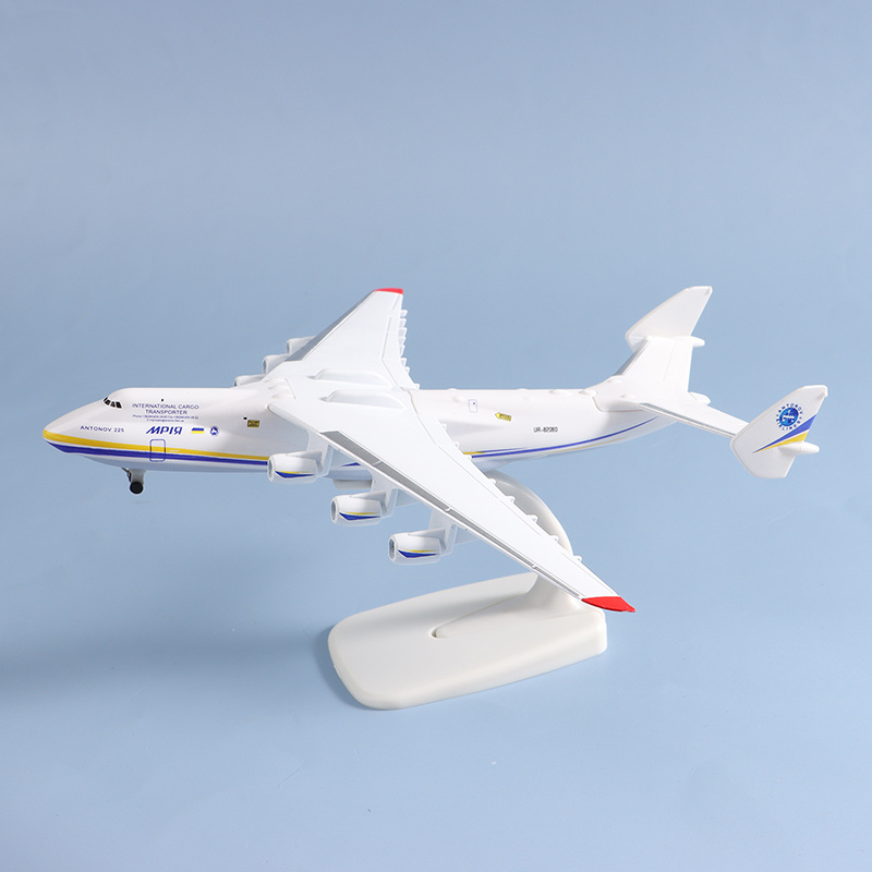 1:400 20 センチメートル合金 An-225 航空機模型玩具 8 インチウクライナ塗装 Mriya  トランスポーターディスプレイ模型飛行機コレクション