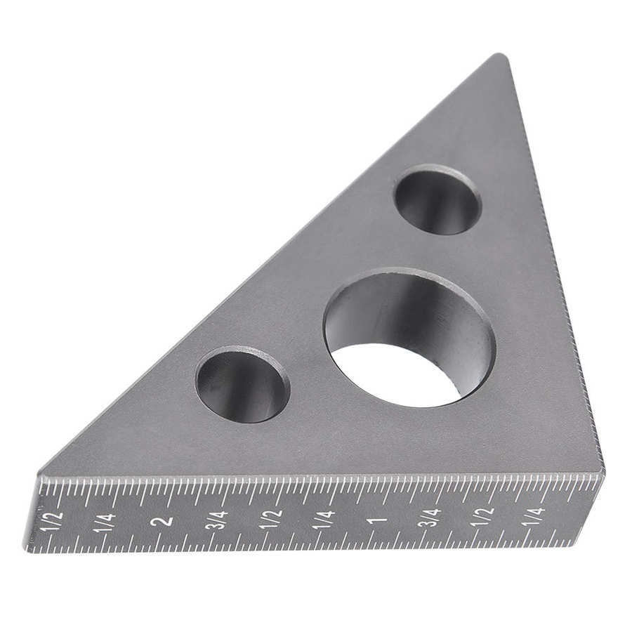 Right Angle Ruler Triangle Ruler Aluminum Alloy 45/90 Degree Frosted Right  Angle Gauge Woodworking Ruler - Temu