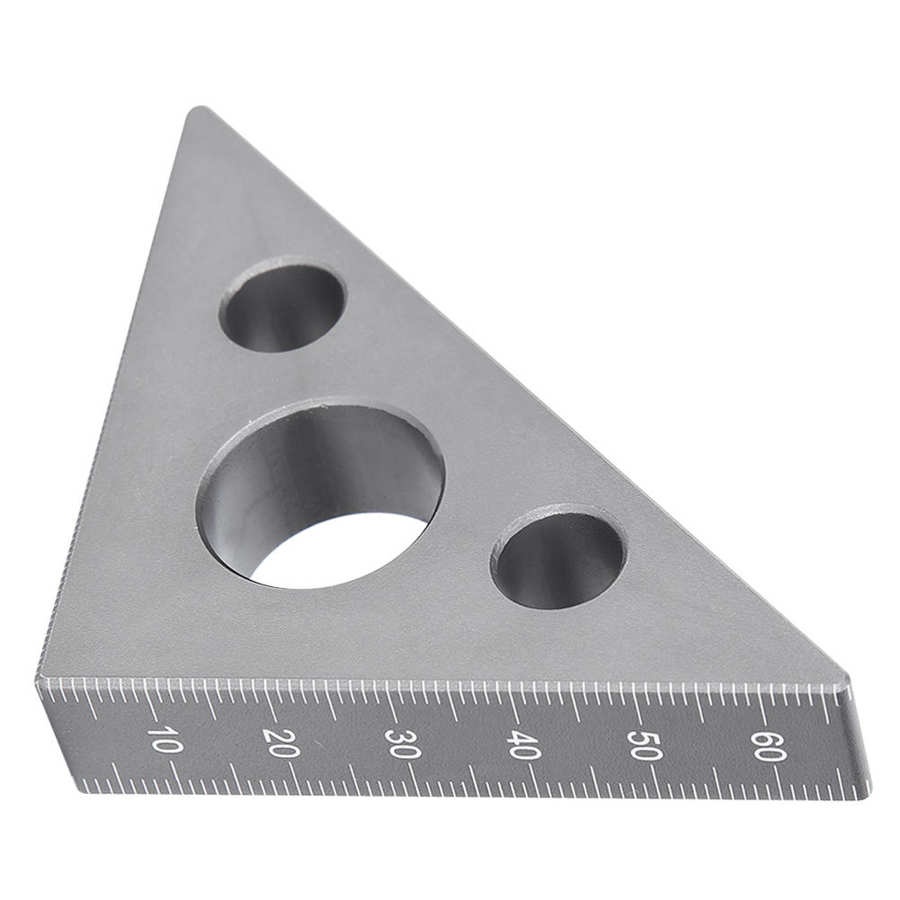 Right Angle Ruler Triangle Ruler Aluminum Alloy 45/90 Degree Frosted Right  Angle Gauge Woodworking Ruler - Temu