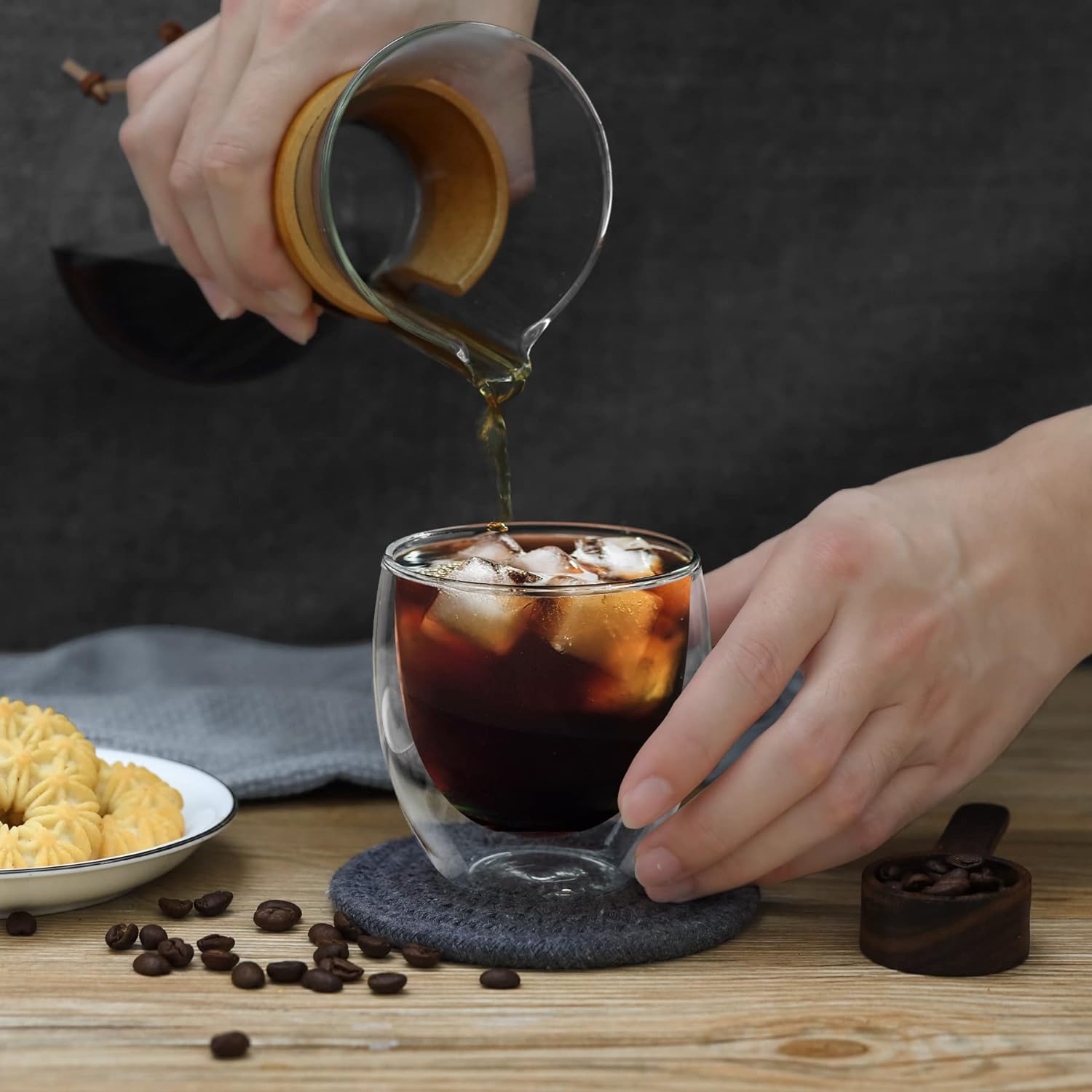 Carafe Insulated Coffee-Hot Chocolate-Cold Liquids-Insulated-Glass