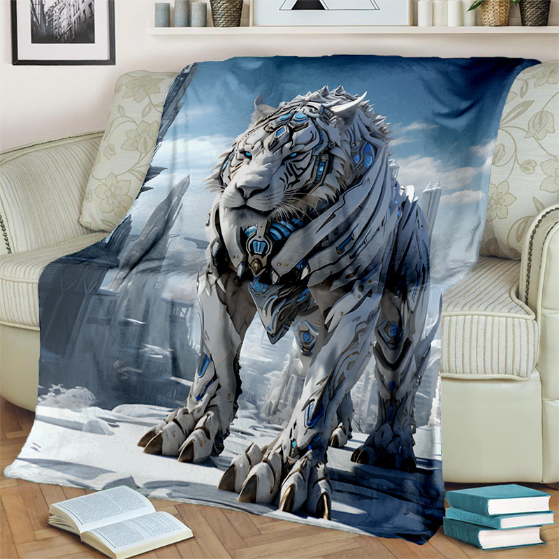 Big best sale tiger blanket