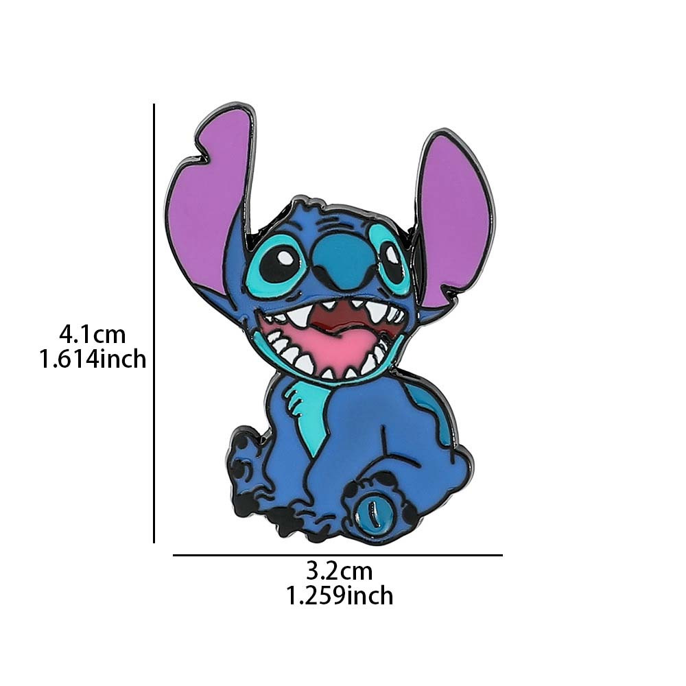 Officially Licensed Stitch Laughs Cartoon Metal - Temu