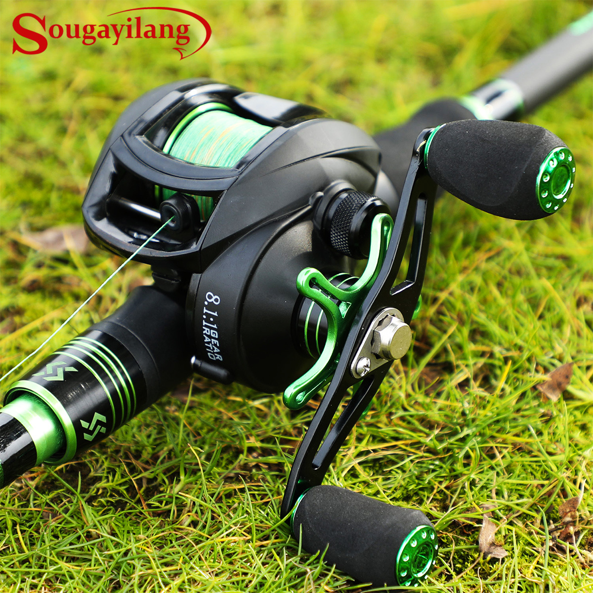 Trolling Reels Equipped Ice Fishing Rod & Reel Combos Aluminum Alloy Drum  Wheel Fishing Reel with Line Counter for Sea Fishing