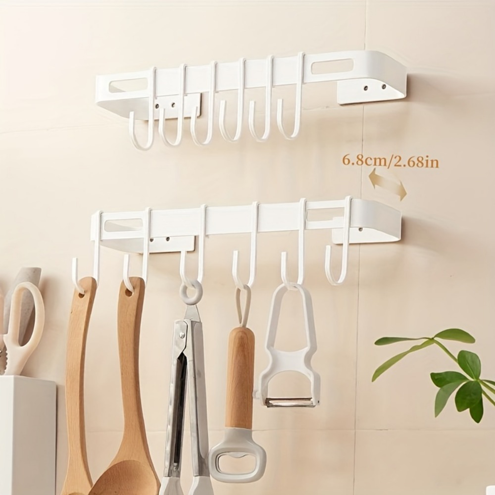 No-Punching Kitchen Hook Rack Wall Wall Hangers Wall Hangers Rack Kitchen Utensils  Rack Spoon Shovel Storage Rack