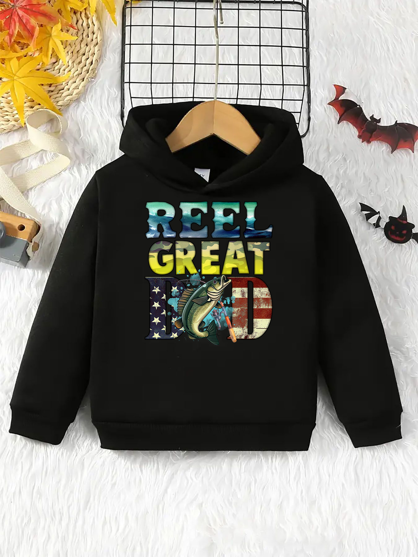 Stoped Fishing Letter Print Boys Casual Pullover Long Sleeve - Temu