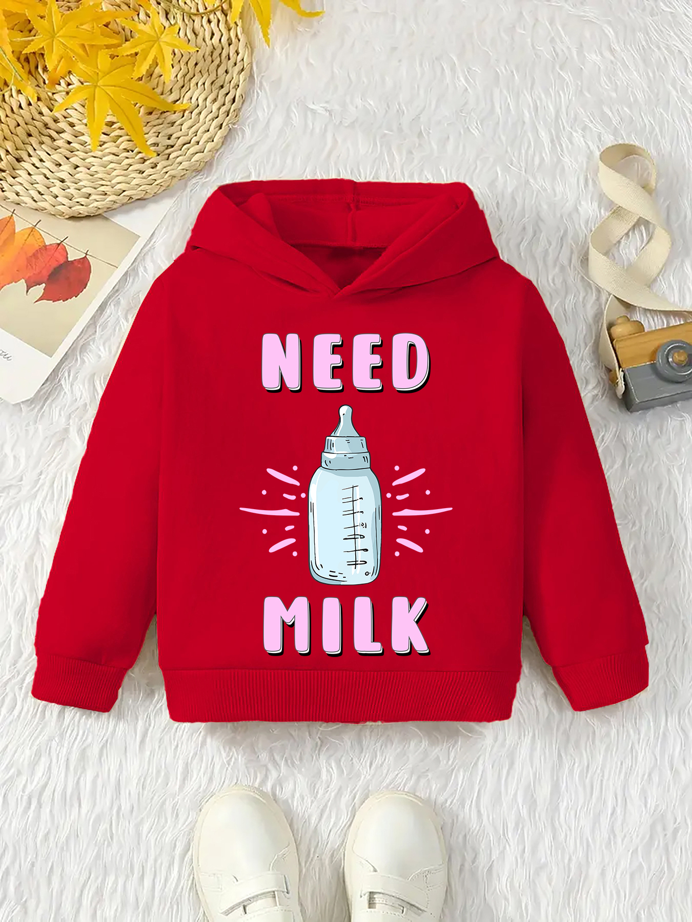 Milk deals print hoodie