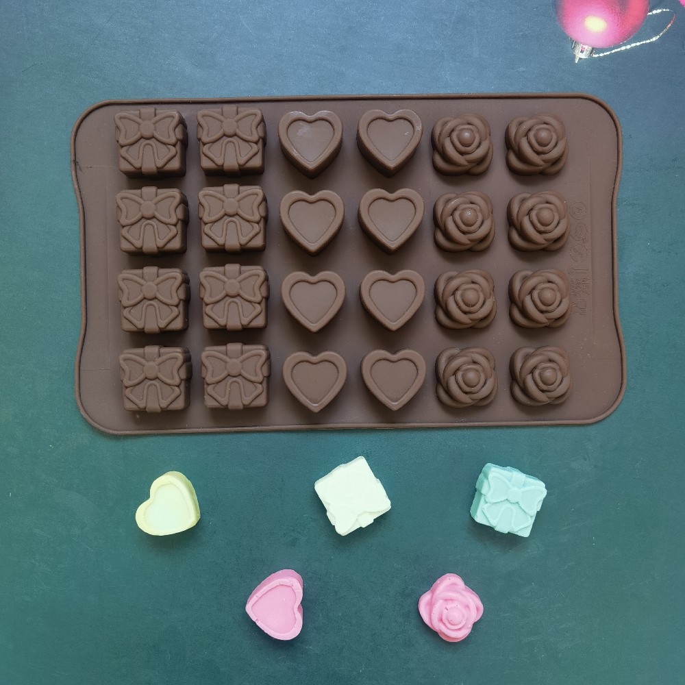 4pcs, Silicone Molds For Baking Molds Silicone Shapes, Chocolate Molds,  Soap Molds, Square Heart Star Baking Molds, DIY Candy Ice Cube Cake  Decoration