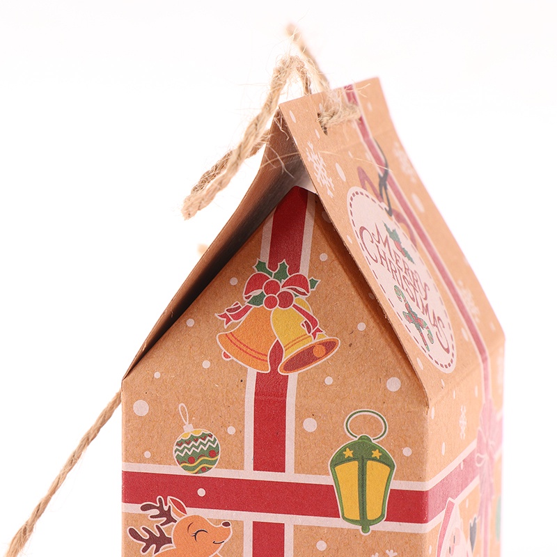 Christmas Craft Supplies and Kraft Paper Goodie Box