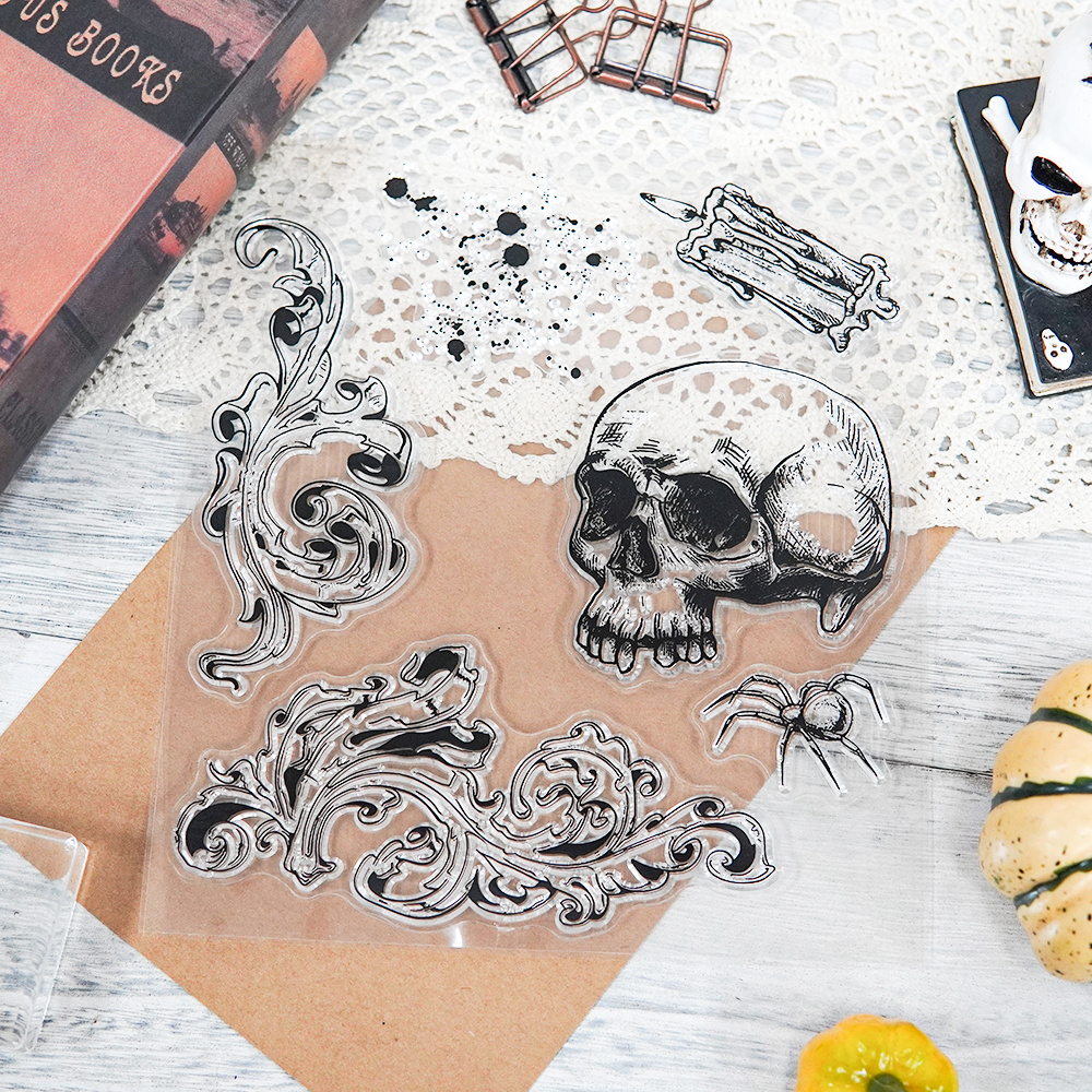 Happy Halloween Clear Stamps Sets Card Making ： Rip / Stone Steles On  Halloween Night / A Burning Candle Clear Stamps For Diy Craft Art Handmade  Gift Blessing Birthday Thanks Card Halloween Card - Temu