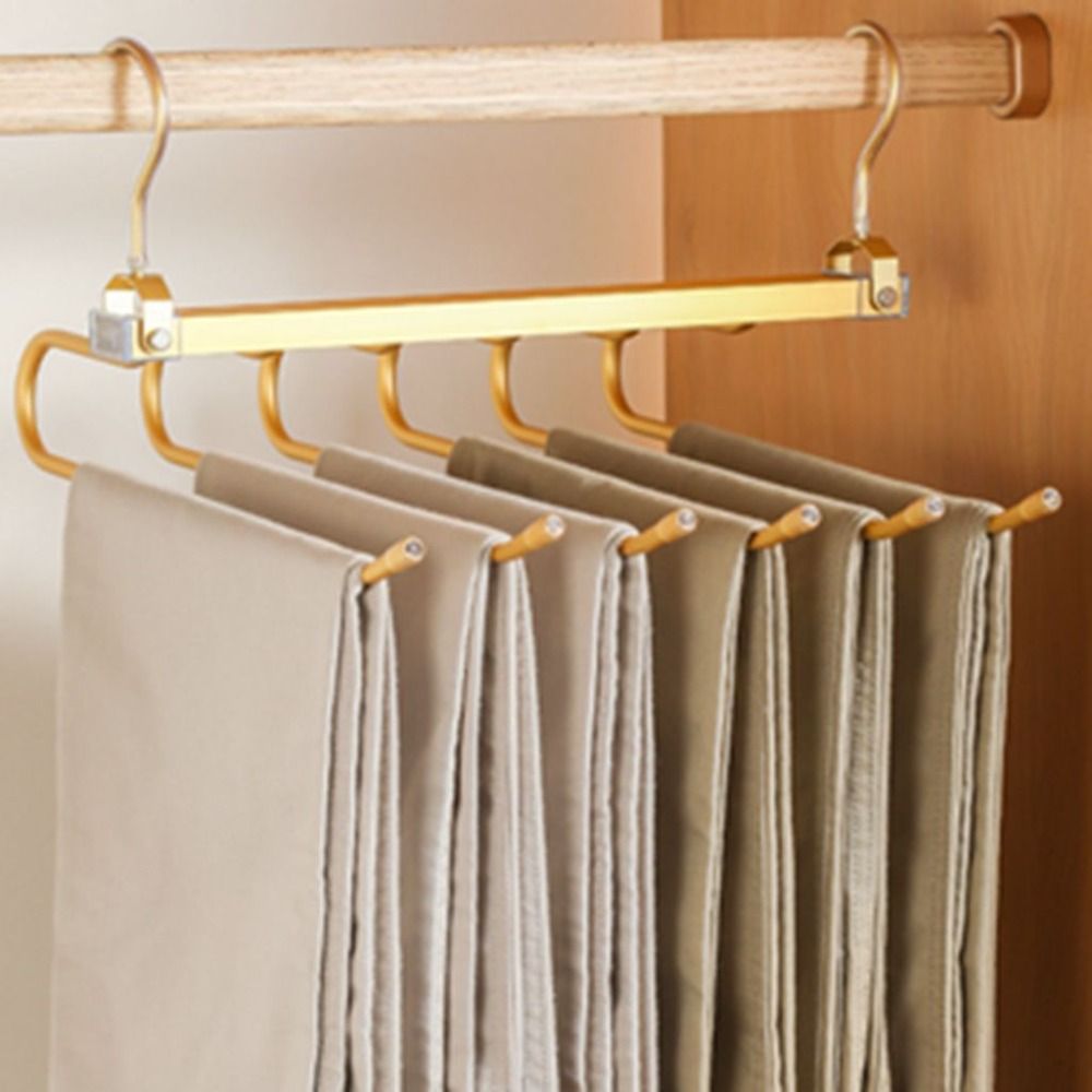 Folding Pants Hangers With Multi tier Stainless Steel - Temu