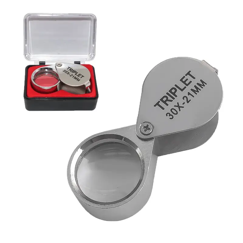 Folding Jewelry Loupe Portable Magnifying Glass Pocket Size - Temu