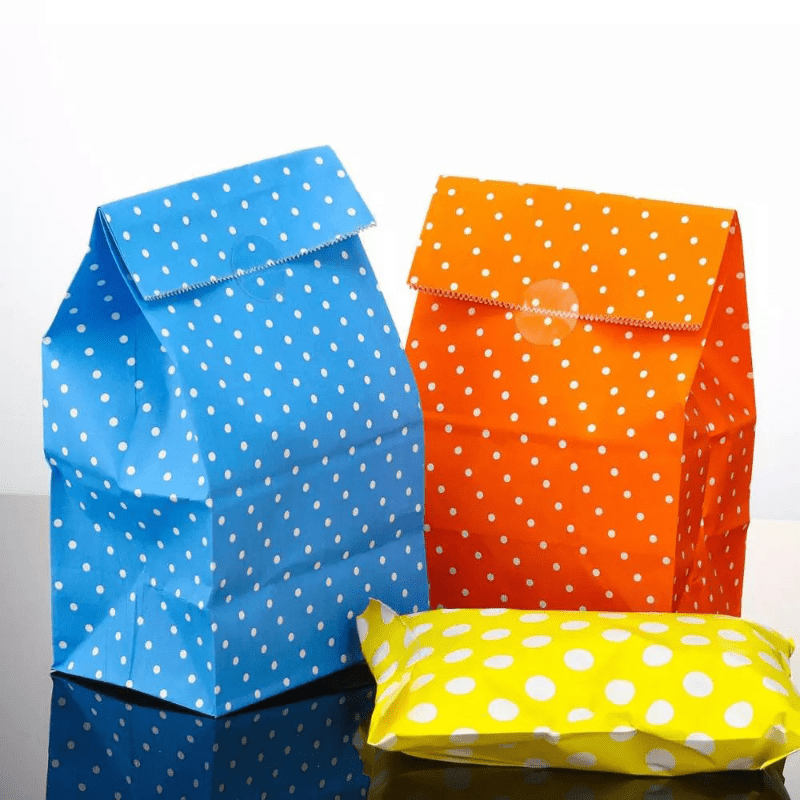 DIY Wrapping Paper - Dots with Office Stickers