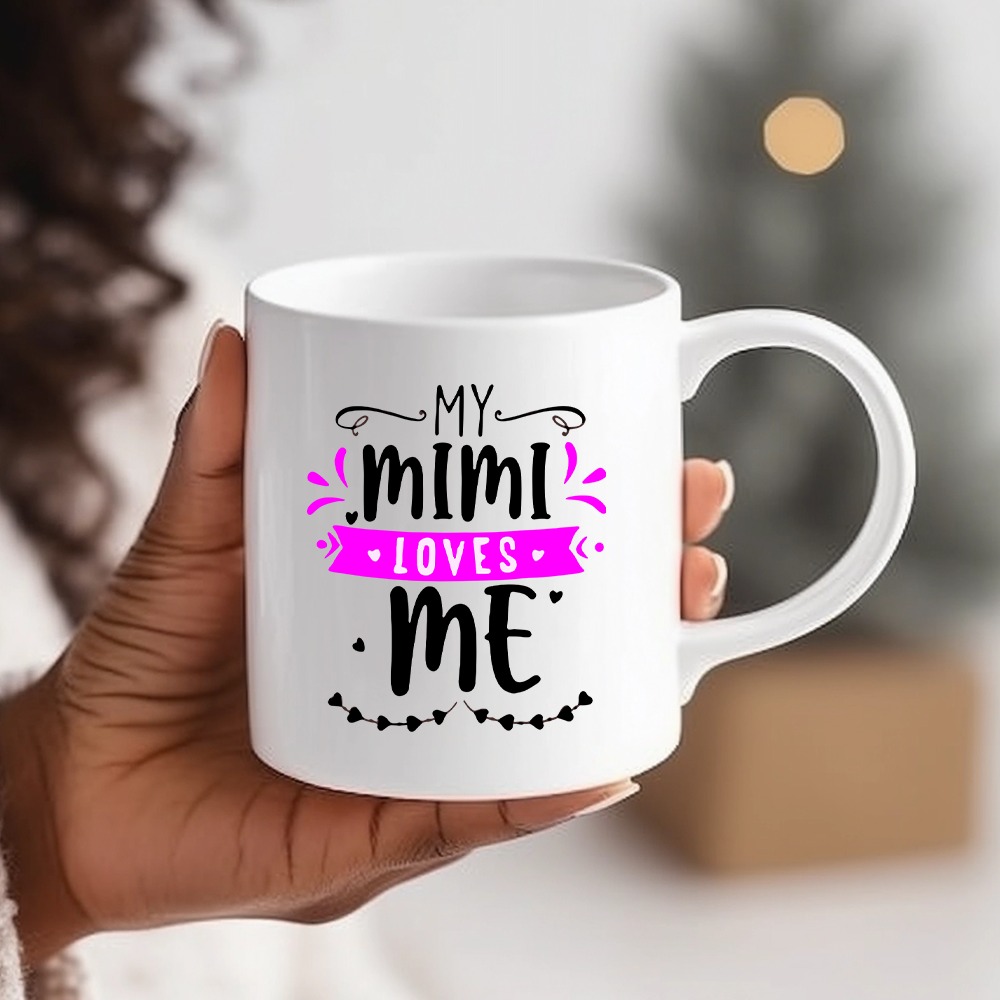 Mimi Ceramic Mug, Coffee Cup, Drinking Cup, Heartfelt Tribute, Coffee Cup,  As A Mother's Day Gift For Women, Birthday, Valentine's Day, Wedding,  Christmas Gifts - Temu