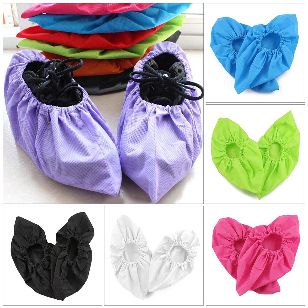 1Pair Thick Non-woven Shoe Cover Anti-static Washable Shoe Cover Household  Acc