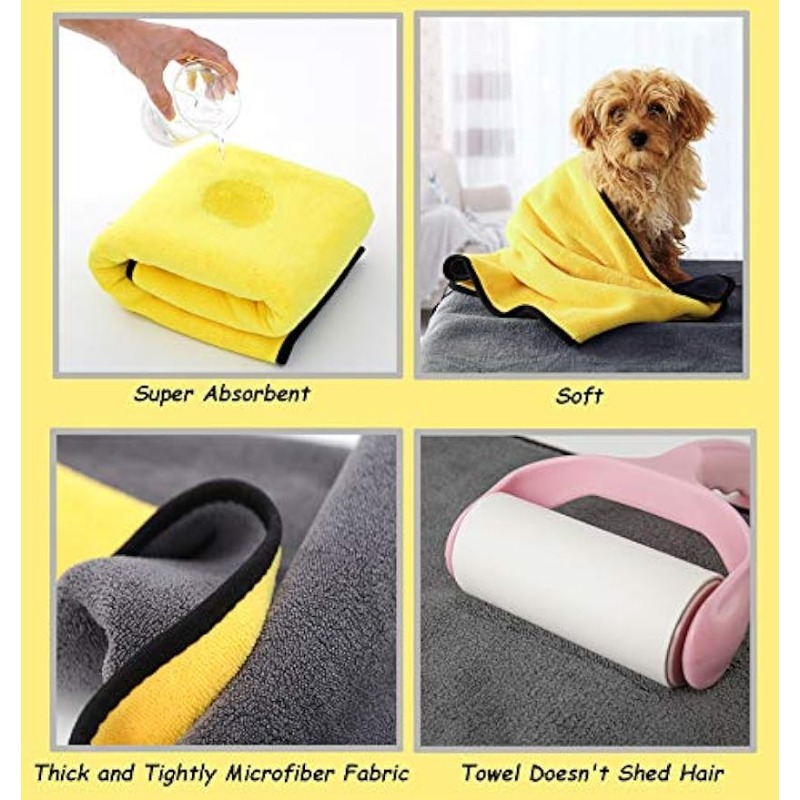 Pet Towels Soft Fiber Towels Water-absorbent Coral Fleece Bath Towel For  Cat And Dog Bathing Supply - Temu