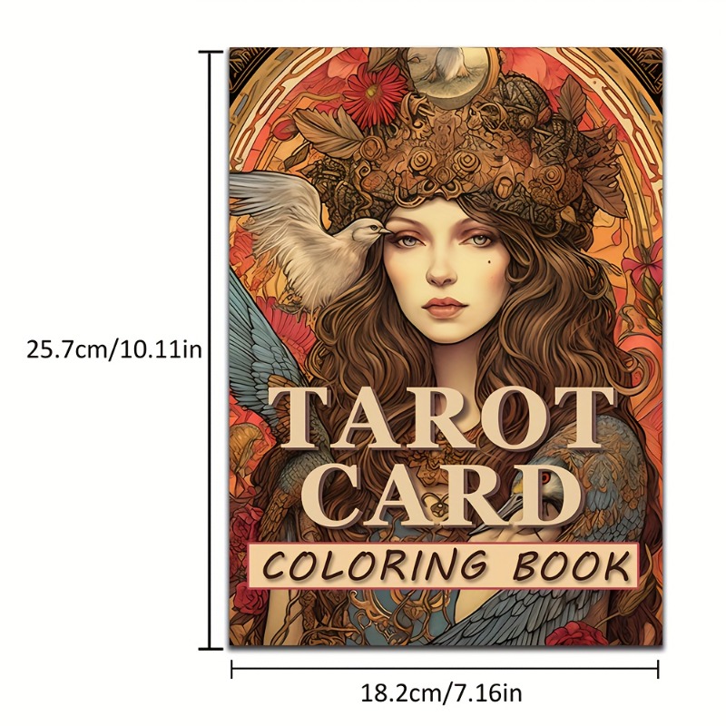 Tarot Coloring Book: Adults Tarot Card Coloring Pages for Stress