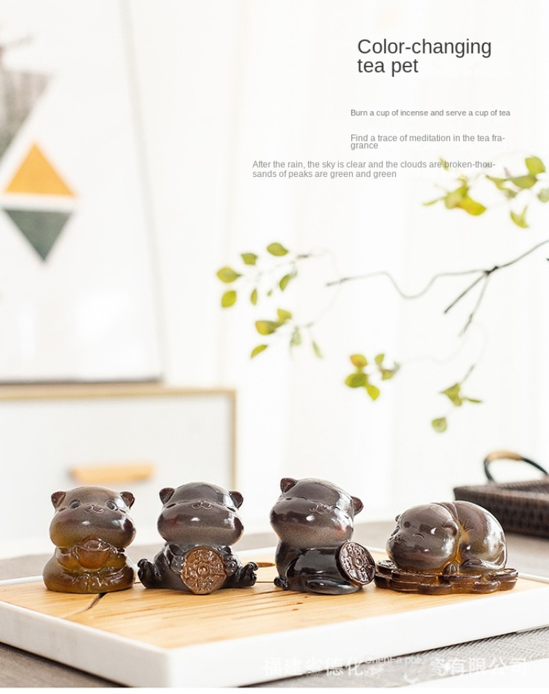 Neues Produkt Farbwechselnder Kleiner Fuchs Panda Kaninchen Tee Haustier  Kann Tee Spielen Büro Home Tea Table Tee Haustier Dekoration, 90 Tage  Käuferschutz