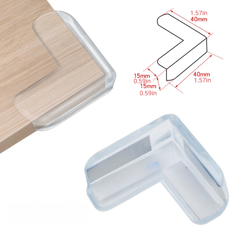 Child Safety Silicone Protector Table Soft Transparent Children