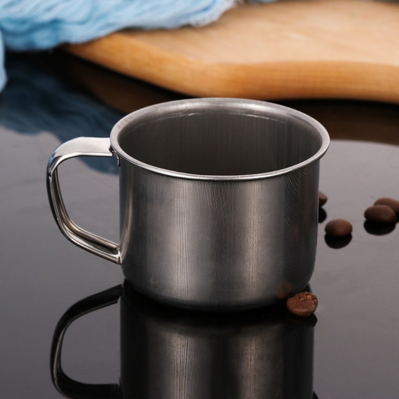 Stainless Steel Coffee Mugs Metal Coffee Cup With Handle, For Restaurant  Commercial Use - Temu
