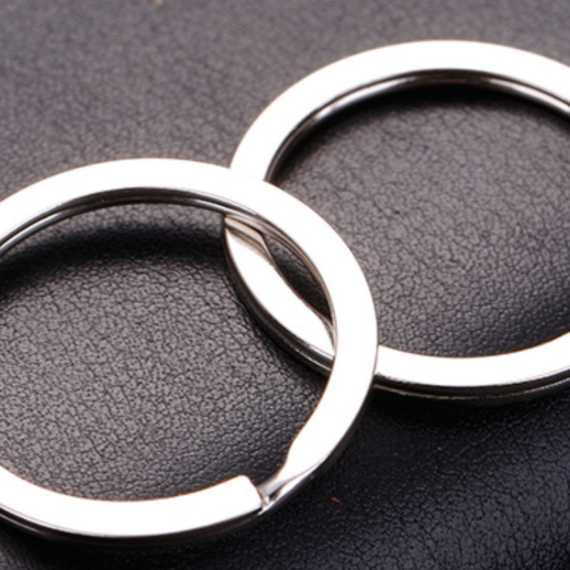 Nickel Plated Metal Buckle Open Jump Rings Key Ring With Key - Temu