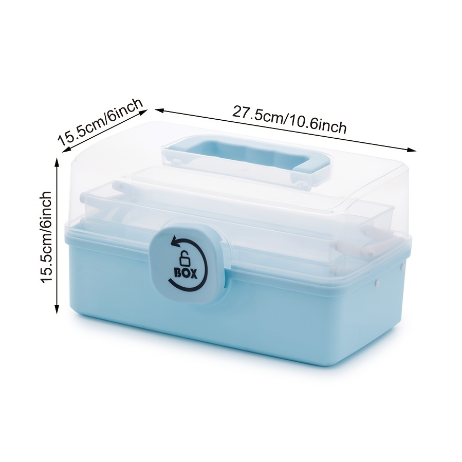 First Aid Kit Medicine Storage Box Portable Emergency Box Household Double  Layers Medicine Boxes Medical Kit Storage Organizer