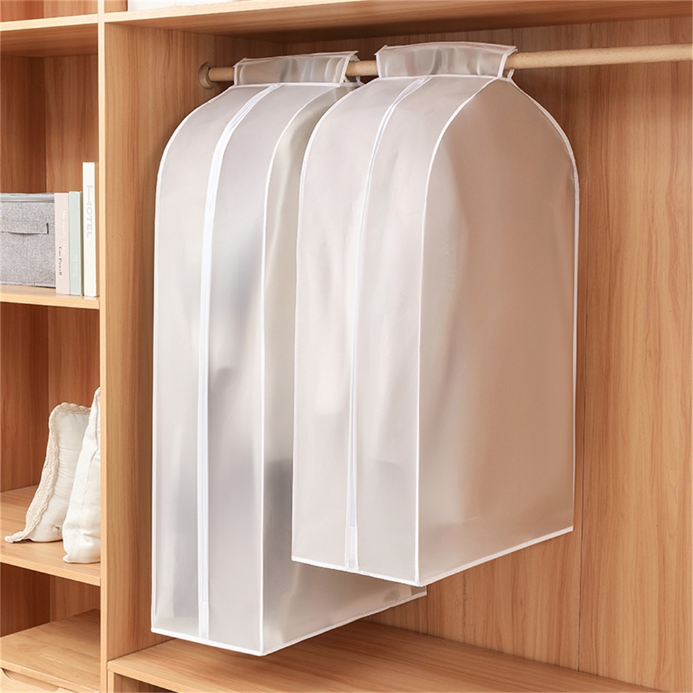 Bolsa de ropa – Organizador de armario colgante transparente – Cubierta  duradera con cremallera con barra que protege vestidos, trajes y chaquetas  del
