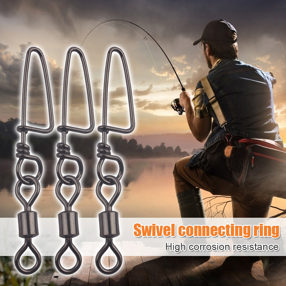 Stainless Steel Lock Snaps Securely Connect Fishing - Temu Canada
