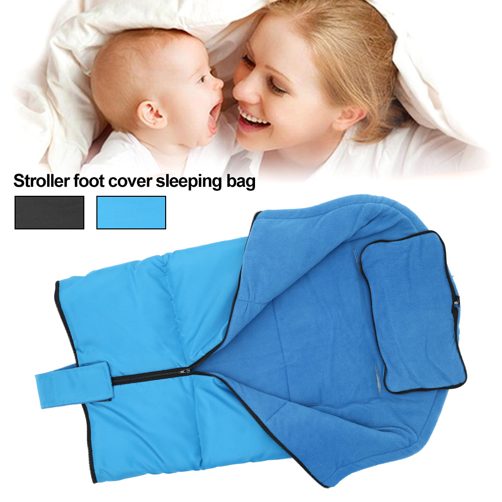 Stroller Waterproof Rain Cover Baby Fleece Blanket Windproof Winter Warm  Sleeping Bag Infant Carriage Foot Cover Anti-kick Quilt