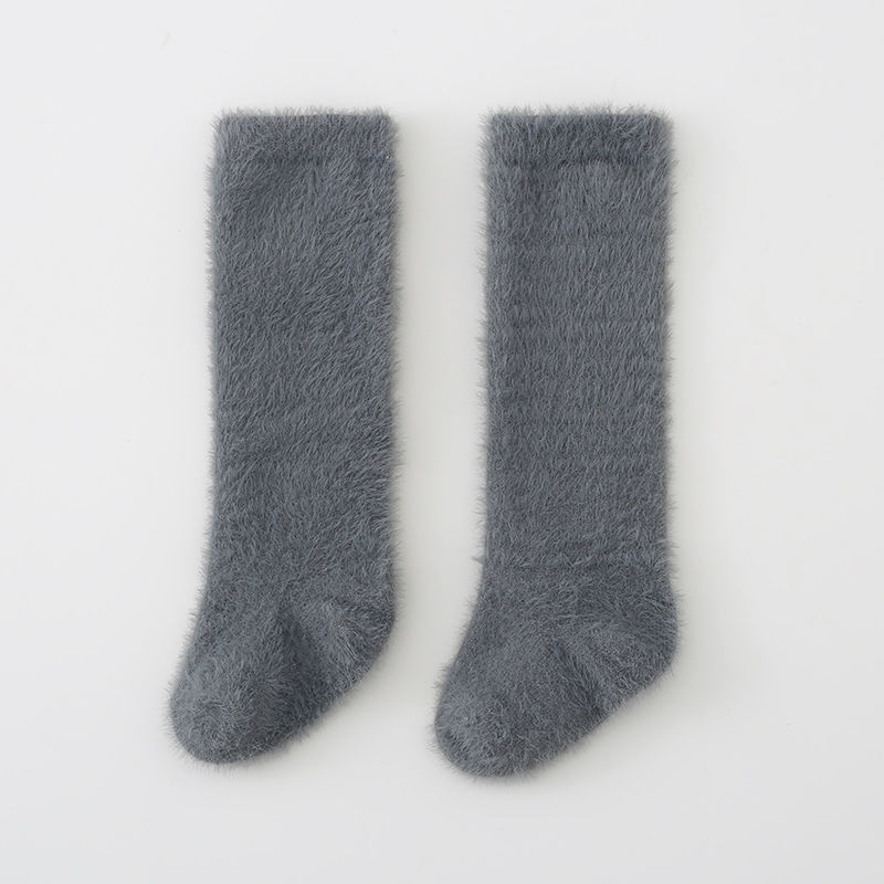 Winter Plush Long Socks For Infants Super Soft Knee High For