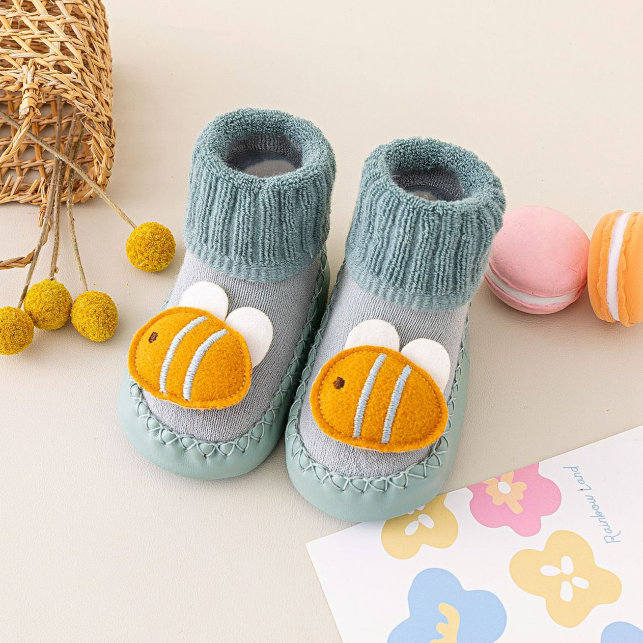 cute cartoon animal socks boy girl socks baby socks kids socks newborn  toddler footwear anti slip socks Children's Day