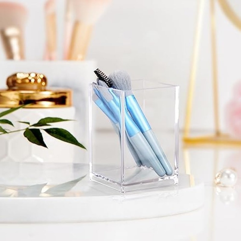 Acrylic Pen Holder Storage Tube Transparent Pen Holder