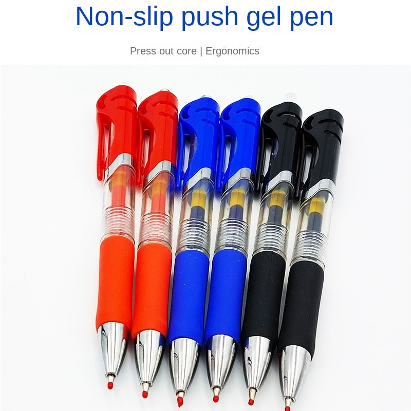 M g Black/red/blue Retractable Gel Pen Student Signature Pen - Temu