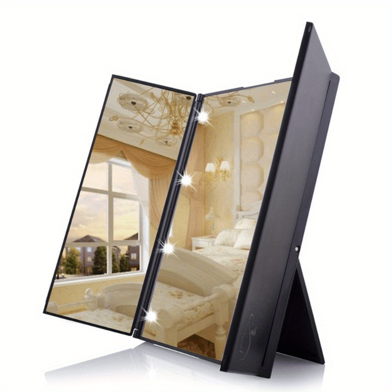 1pc Miroir De Maquillage LED Miroir De Vanité De Bureau Avec - Temu Belgium