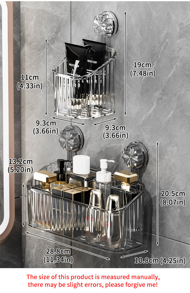 Bathroom Kitchen Punch Corner Frame Shower Shelf Wrought - Temu