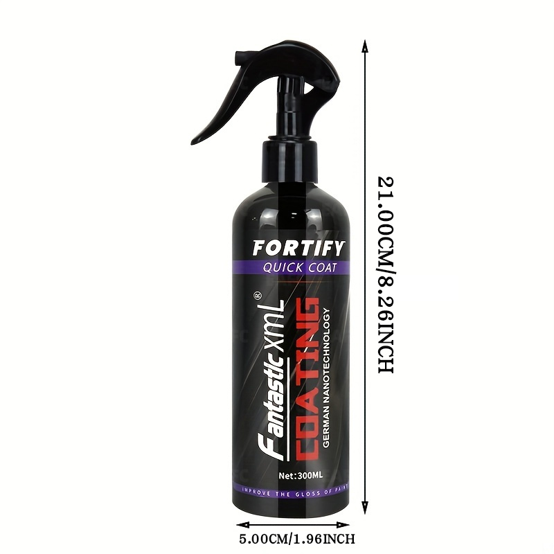 Ceramic Coating Top Coat For Cars Fortify Quick Coat Car Wax Polish Spray