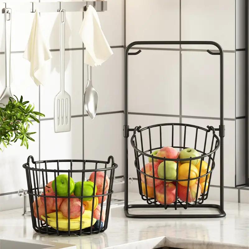 Wire Baskets For Home Pantry Organization, Metal Pantry Storage Basket, Wire  Storage Organizer Bin With Handle For Fruit And Sundries Storage, Household  Storage Supplies - Temu
