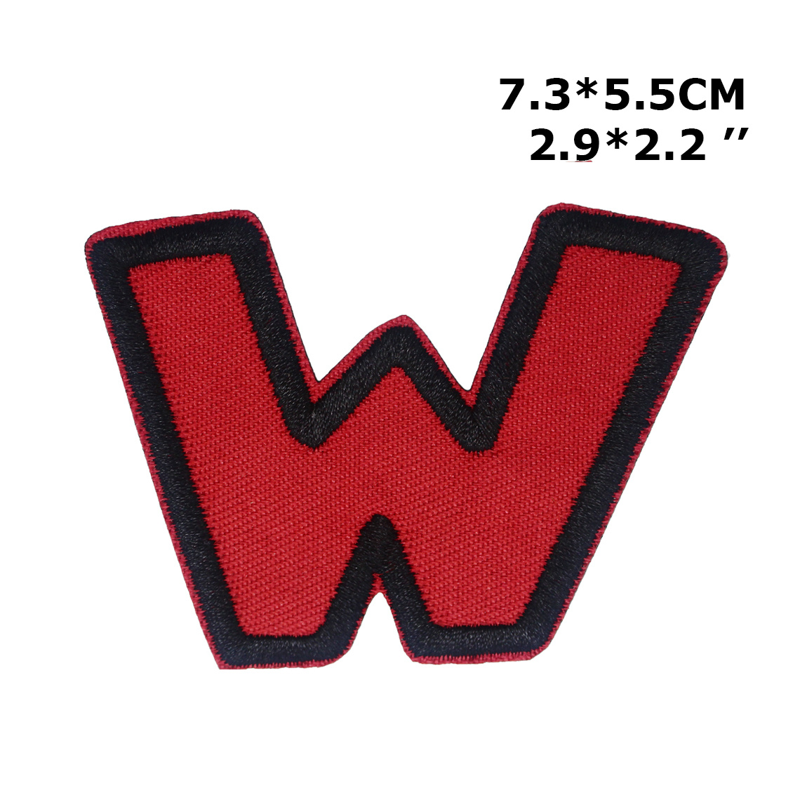 Patch Letters Red Embroidered 5.5cm Iron On Sew On Patches Appliqué