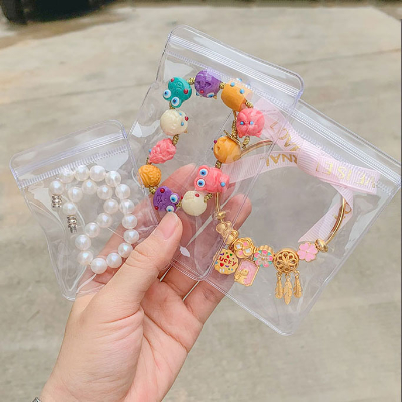 Pvc Clear Jewelry Anti Oxidation Zipper Bag Plastic Bags For - Temu