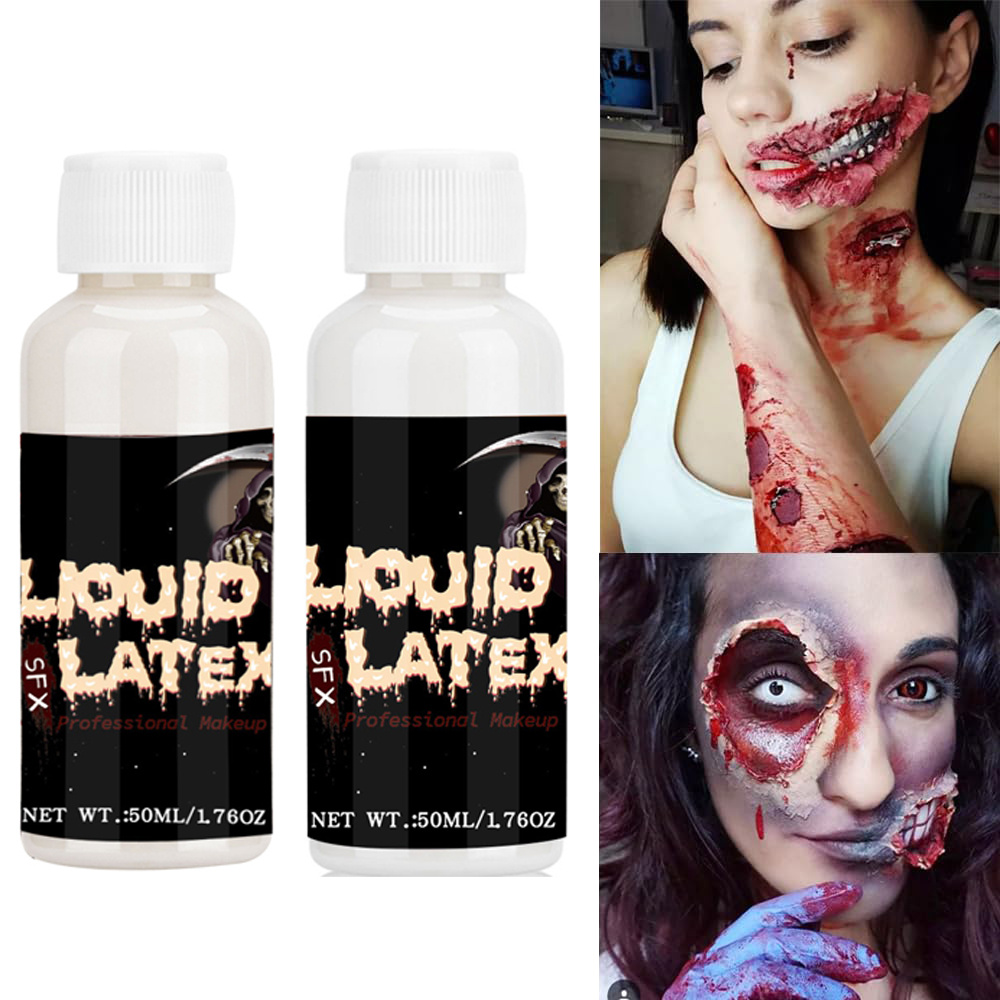 Clear White Light Flesh Halloween Makeup Liquid Latex Sfx - Temu