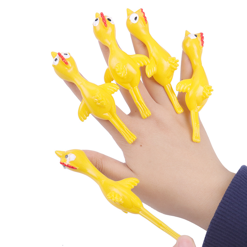 Lanceur de poussin créatif pour l'éjection des doigts, jouet collant,  amusant et amusant, fronde, lancement de doigt élastique, décompression  pour enfants