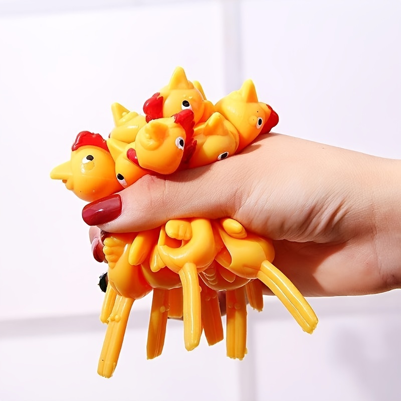 Catapulte en forme de poulet pour enfant, jouet de fête à doigt volant, à  décompression extensible - AliExpress