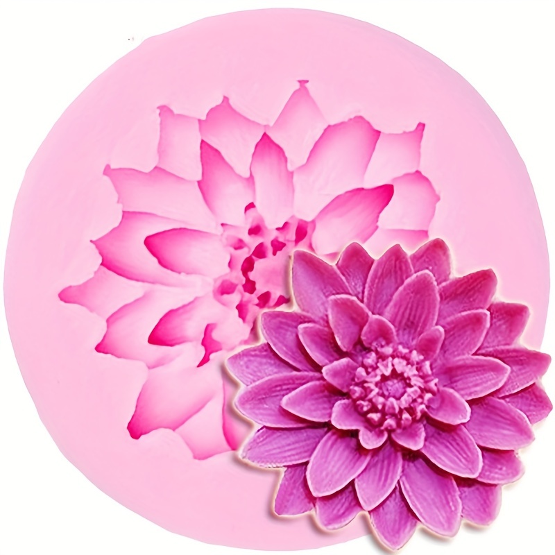 

Create Beautiful Lotus-shaped 3d Silicone Fondant Mold - Perfect For Diy Decorations!